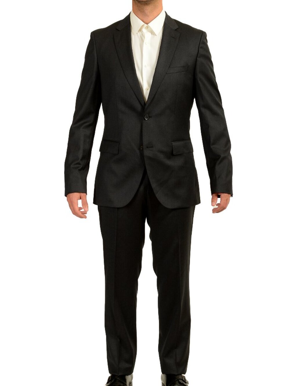Hugo Boss Men's "Johnstons1/Lenon" Regular Fit 100% Wool Suit US 40L IT 50L